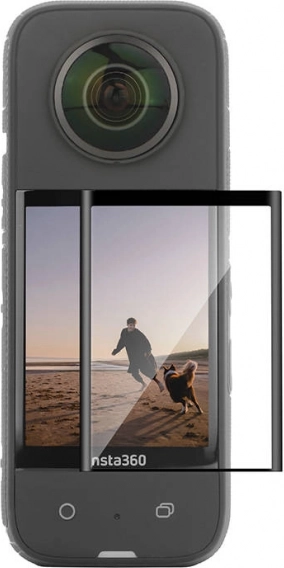 Gekrümmte gehärtete Displayschutzfolie für Insta360 X3 von Sunnylife