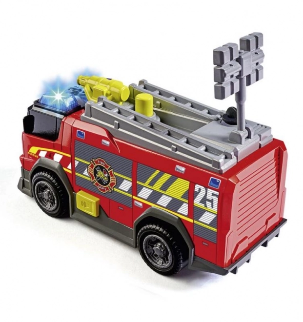 DICKIE brandweerauto, functioneel waterkanon, op batterijen met licht en geluid