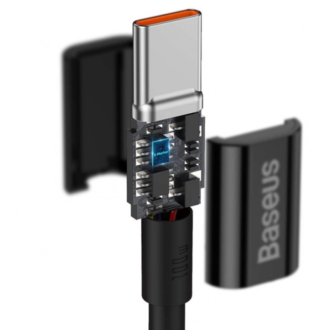 Kabel Baseus Superior Series USB-C naar USB-C, 100W, 2m (zwart)