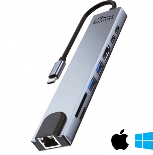 8-in-1-Dockingstation mit Gigabit-LAN und USB‑C PD