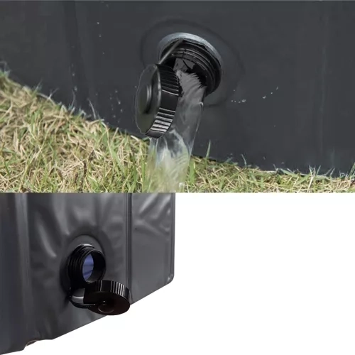 Quick water release thanks to the valve