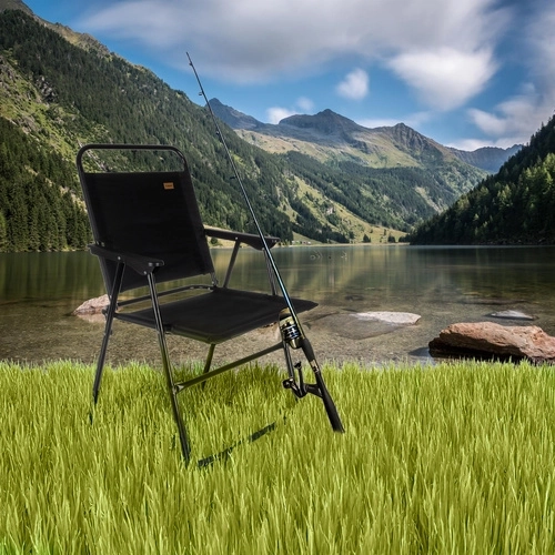 Folding Black Fishing Chair Trizand