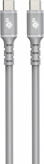 Câble USB‑C vers USB‑C en silicone 1 m gris
