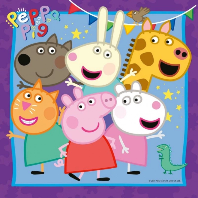 Puzzel Peppa Pig 3x49 stukjes