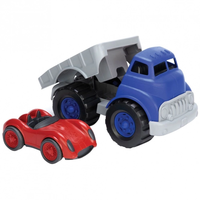 Vrachtwagen met raceauto Green Toys