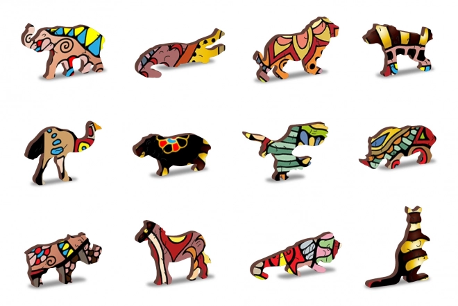 Wooden City Houten puzzel Magische olifant 150 stukjes EKO
