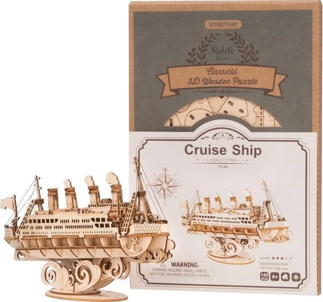 Cruiseschip - 3D houten bouwpakket