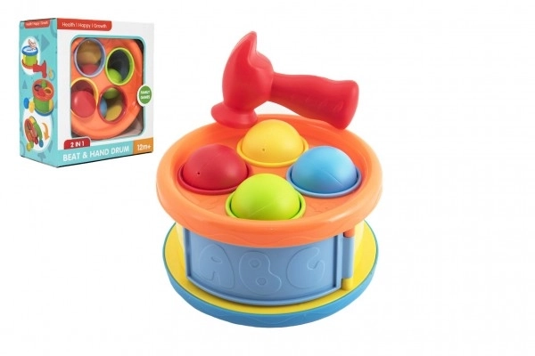 Hamerspeelgoed met trommel 2-in-1