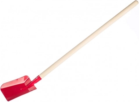 Kinder schop met houten steel 80 cm – Rood