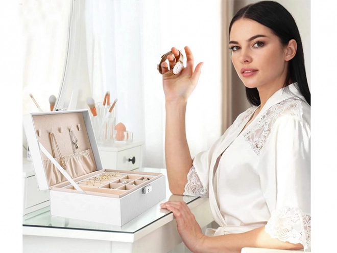 Elegant Jewelry Box Organizer with Key