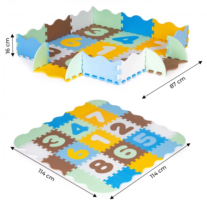 Tapis éducatif en mousse puzzle, tapis pour enfants