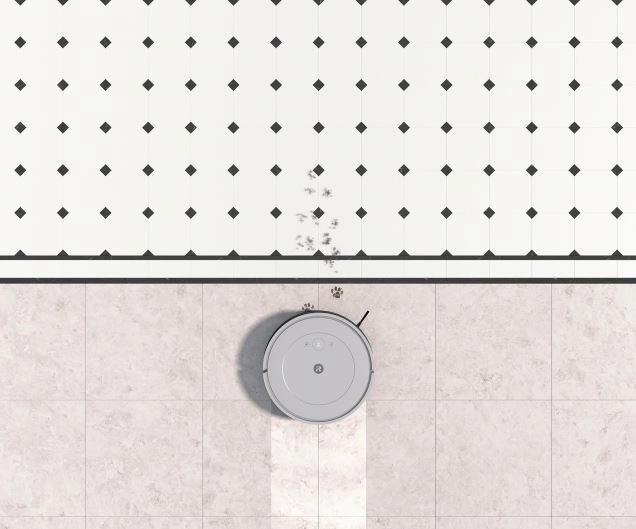 Maximum efficiency in cleaning edges and corners
