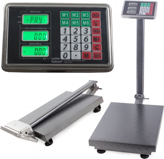 Elektronische verkoopweegschaal 300 kg lcd