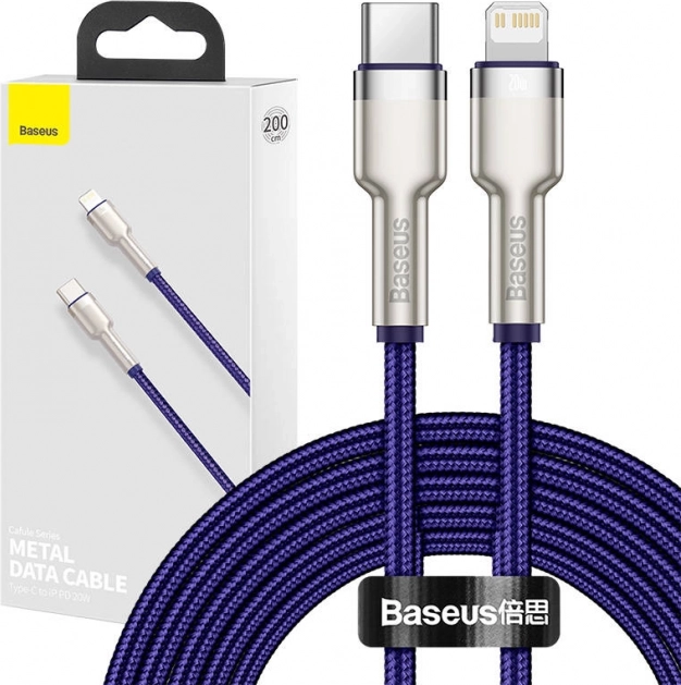 Baseus USB‑C to Lightning Cable 20 W, 2 m, Purple