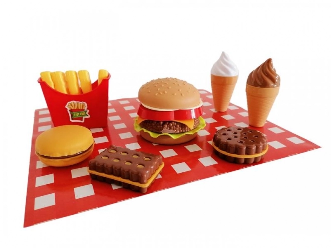 Set fastfood eten