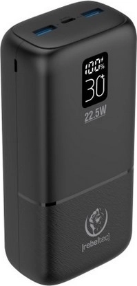 Powerbank P30 met LCD, 30.000 mAh, PD 22,5 W