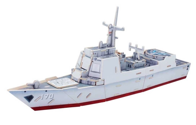 Robotime 3D puzzel torpedojager Type 052C gekleurd