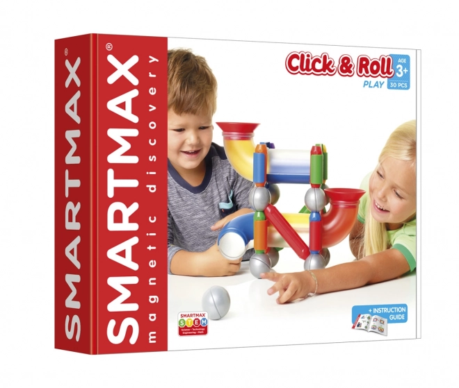 Magnetische bouwset SmartMax Baan voor knikker - 30 stukken