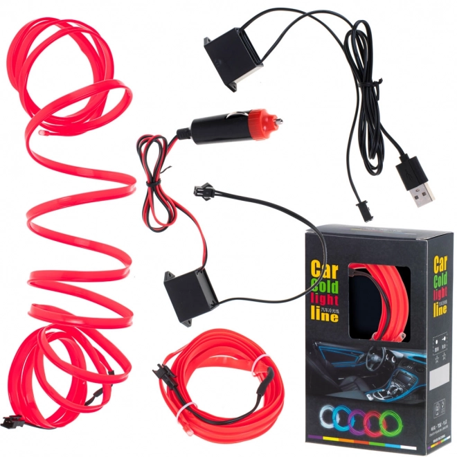 Ambient LED-verlichting rode strip 3m