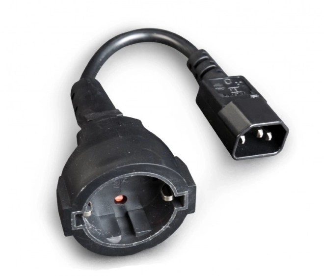 Voedingsadapter IEC320 C14 naar SCHUKO (V) 15 cm