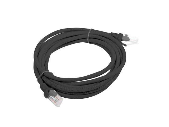 Patchkabel categorie 6 zwart 3m Fluke Passed Lanberg