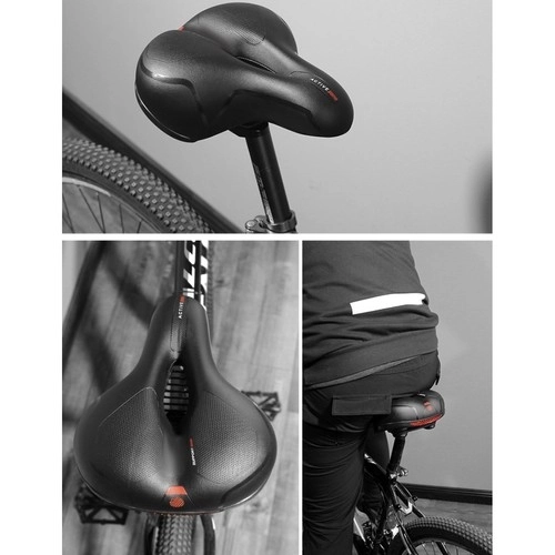 Comfort Bicycle Saddle with Ventilation and Waterproof Cover