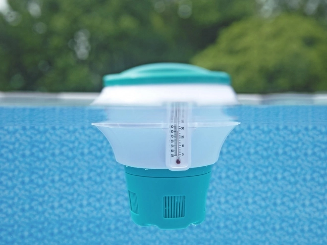 Schwimmdosierer für Poolchemie mit Thermometer von Bestway