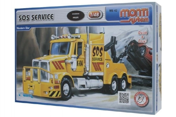 Bouwpakket Monti Systeem MS 42 SOS Service Western star 1:48 in doos 22x15x6cm