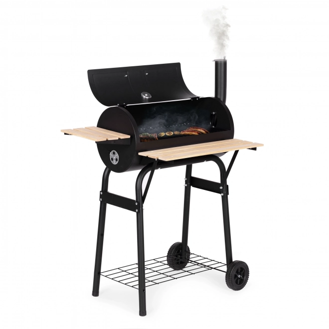 Grote tuinbarbecue met thermometer en schoorsteen