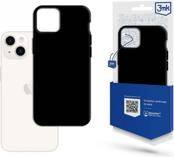 Étui Mat pour iPhone 15 Plus 6,7 pouces noir