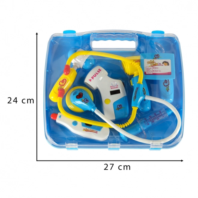 Kinder doktersset in koffer - blauw