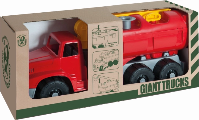 Androni Giant Trucks brandweerwagen met platform en functionele sproeier - lengte 74 cm