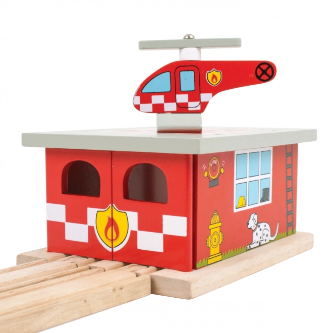 Bigjigs Rail Brandweerkazerne