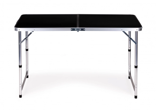 Table de camping pliante camping noir plateau 120 x 60 cm