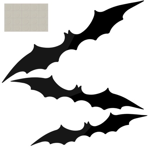 Ensemble de décorations de chauves-souris Malatec - 3 pièces