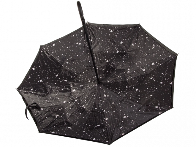 Umbrella inverted folding umbrella strong wires sturdy standing umbrella – black
