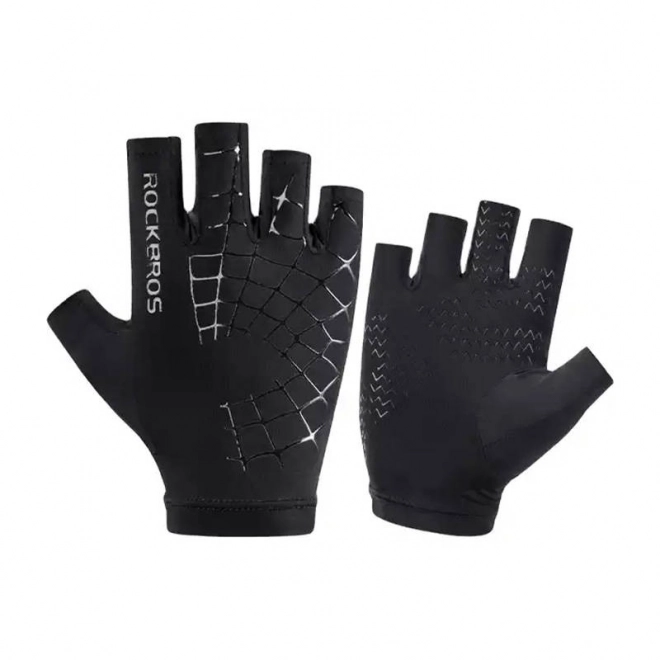 Cycling Half-Finger Gloves Rockbros Black