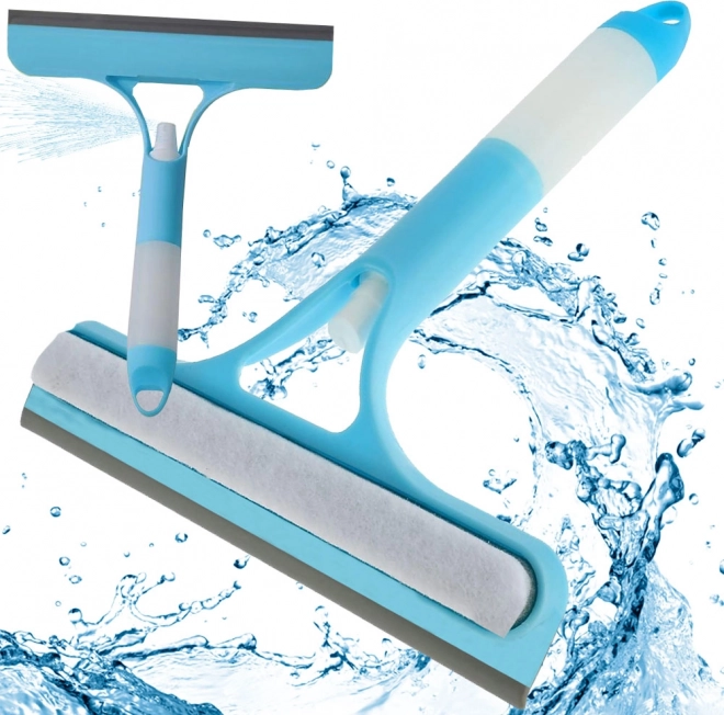 Window Squeegee with Integrated Spray