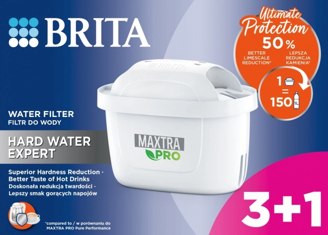 Maxtra PRO Hard Water Expert vervangende cartridge 3+1 stuks.