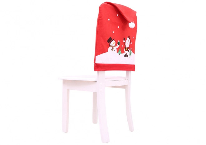Kersthoes voor stoel rood 60cm x 48cm 1stuk.