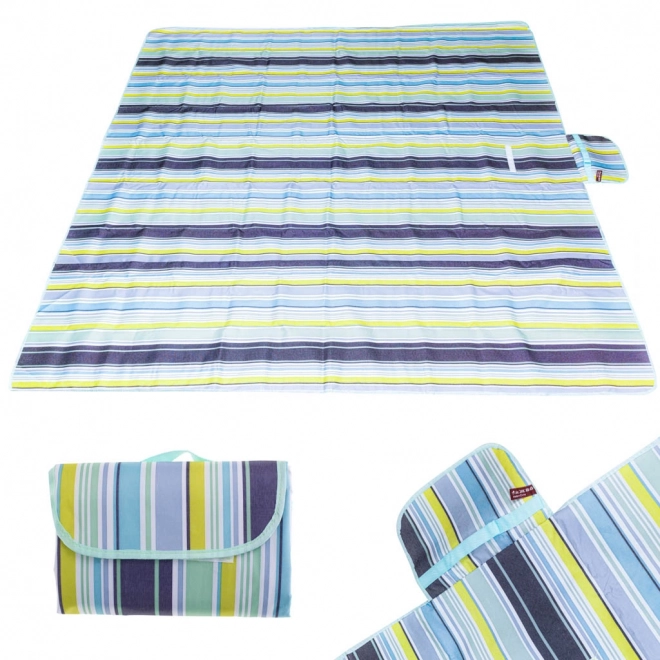Strand-picknickkleed 200x200cm blauw