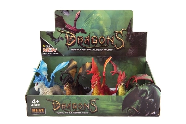 Collectible Plastic Dragon Figures Assortment