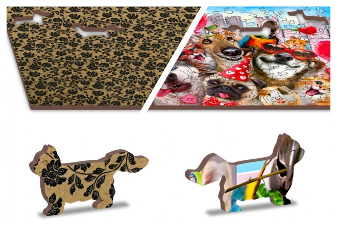 Houten puzzel Tĳd voor een feestje 600 stukjes