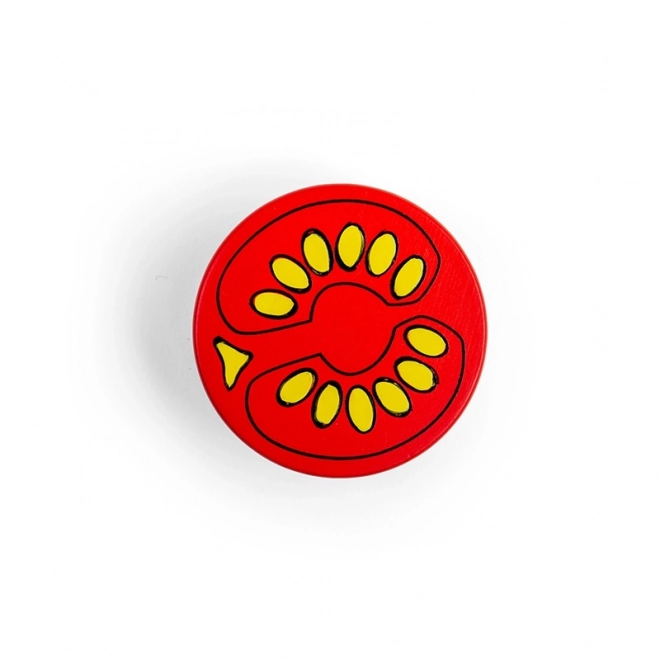 Houten tomaat helft van Bigjigs Toys