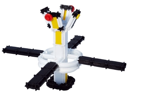 Bouwpakket SEVA RUIMTE Satelliet plastic 425st in doos 35x33x5cm