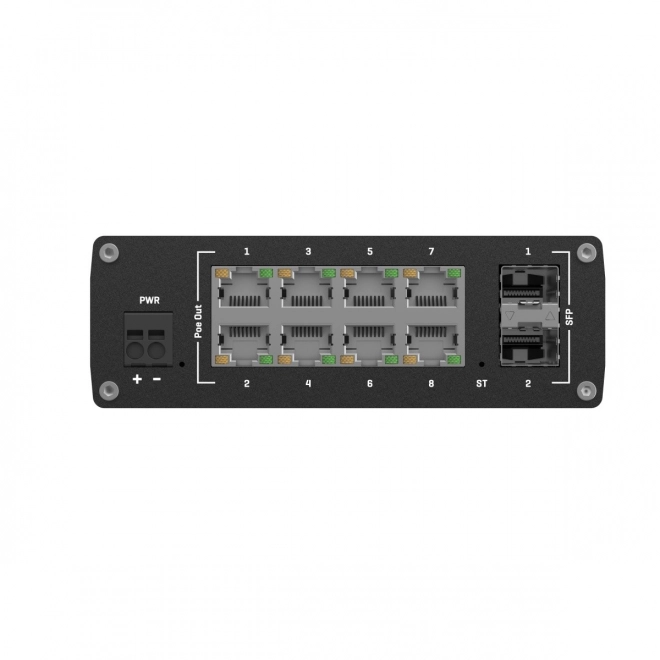 Commutateur industriel géré TSW202 2xSFP 8xPoE+ L2/L3