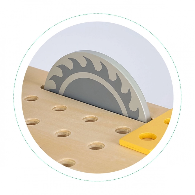Houten werkbank met gereedschap voor kinderen van ECOTOYS