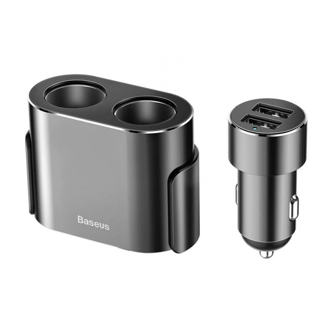 Baseus Dual USB Car Charger with Lighter Socket