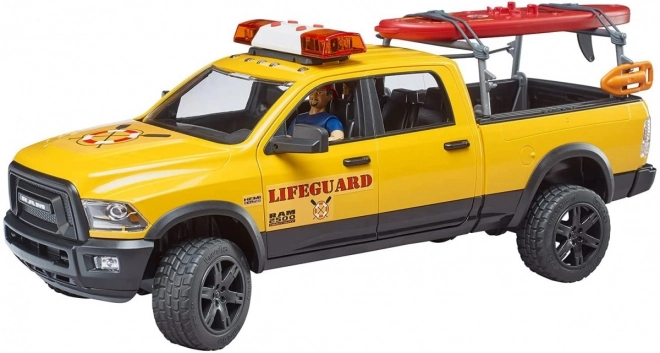 Bruder Dodge RAM kustwacht met reddingswerker en accessoires