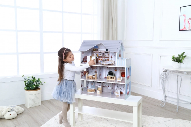 Poppenhuis met meubels Residence Emma ECOTOYS